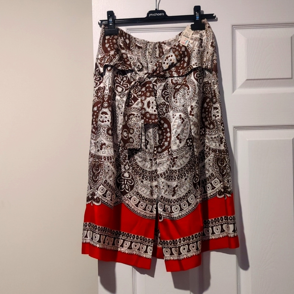 Talbots 100% silk - size 2p skirt NWT